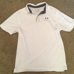 White Under Armour Golf Shirt